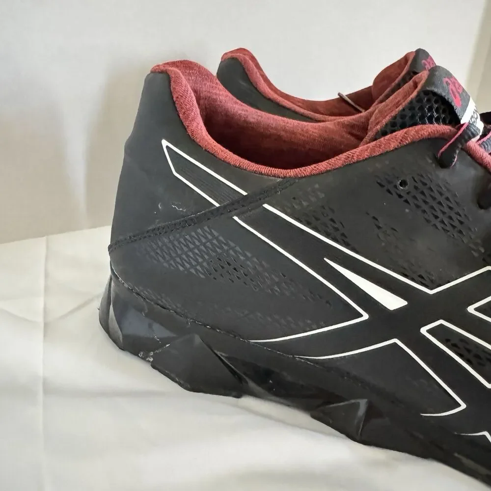 ASICS Men's Lift Master Lite Cross-Trainer Shoe Black/Onyx/True Red Size 11.5